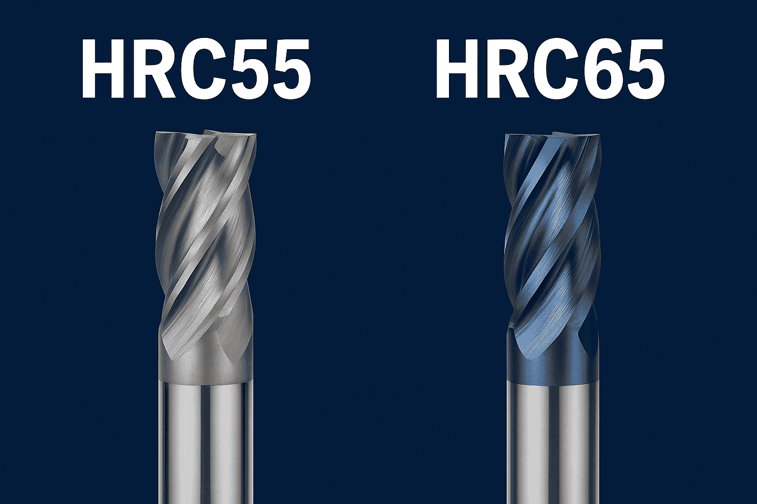 Почему инструменты резки HRC55 ° и HRC65 ° имеют значение для точной обработки